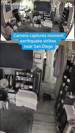 Camera captures moment earthquake strikes near #SanDiego