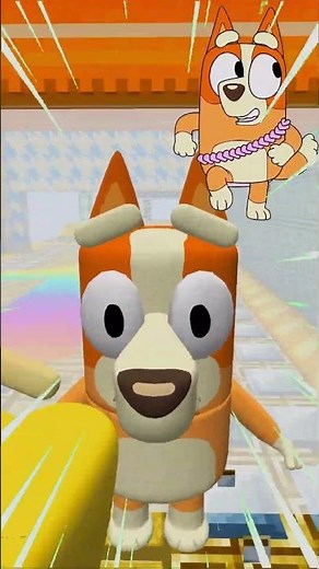 Bingo And Lucky Plays A Duo Challenge Together ❤️😍🤯 #roblox #minecraft #bluey