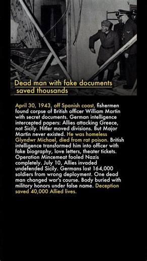 ☠️ British Used a Corpse to Fool Hitler 🎭💀