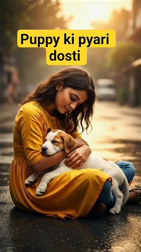 puppy ki pyari dosti #shorts #ai video #imran puppy zone