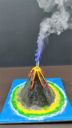 How to make volcano Model #volcano #science #sciencproject #scienceexhibition #scienceexperiment