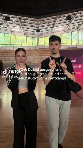 Check Check: Tanz und gute Laune vor dem Wettkampf