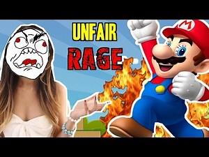 EXTREME RAGE QUIT! Unfair Mario!