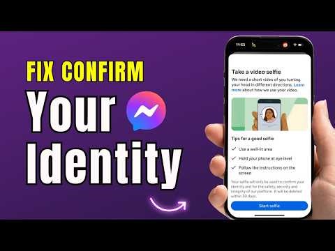 Fix confirm your identity to send messages on messenger iphone | Messenger DM Problem