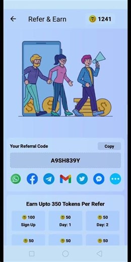 FREE REDEEM CODE REAL APP USE MY REFER TO EARN 100 TOKEN #diamond