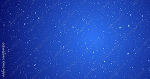 4K Elegant realistic snowfall animation with a colorful gradient background for the holiday and festive season, Christmas, winter, and New Year. White snowflakes falling on empty gradient bg in UHD.