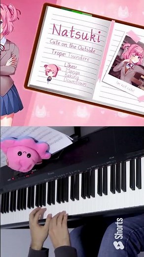 Your Reality - Doki Doki Literature Club! OST | Piano Cover ドキドキリテラチャークラブ [ピアノ] #shorts pt 2