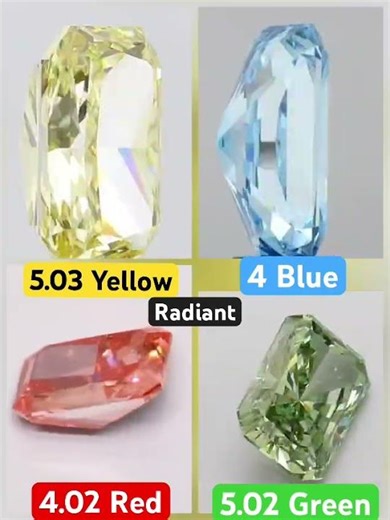 Radiant Diamond Color Showdown: 4 Grades Compared! 💎✨ Which Looks Best? Lab