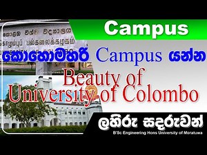 කොහොමහරි Campus යන්න|Beauty of University of Colombo