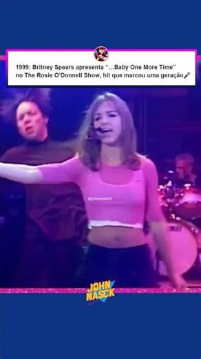 Britney Spears em 1999 cantando “…Baby One More Time” na TV! 🎤 #shorts