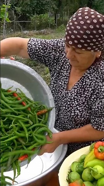 Making Green Tomato Pickles #vegetables #tomato #pickles #grandma #farming