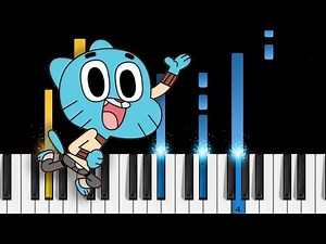 The Amazing World of Gumball - Theme Song - Piano Tutorial