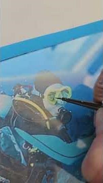 Step by Step How to Do Reverse Glass Painting with Picture Frame Glass & Acrylic Paint