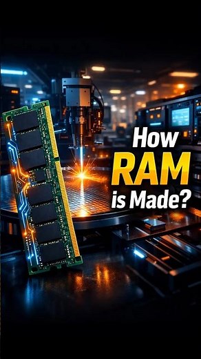 How RAM is Made? | Inside RAM Chip Factory #viral #shorts #ram #aianimation #crucial