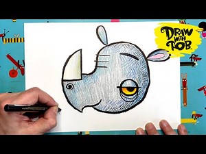 #DrawWithRob 194 rhinoceros
