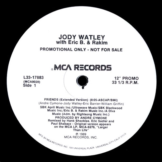 Jody Watley With Eric B. & Rakim - Friends