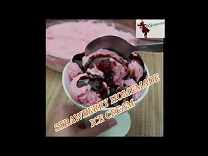 HOMEMADE STRAWBERRY ICE CREAM CHEAP AND EASY|CHEF MAMITA