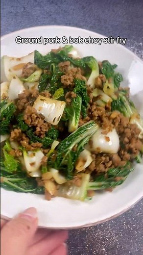 Ground Pork & Bok Choy Stir Fry 🥬 Easy Chinese Home Cooking