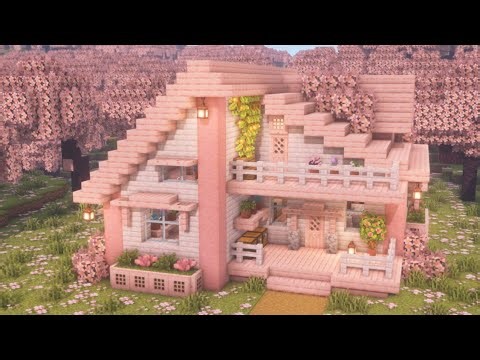 Minecraft / 🌸🏠 building a cute house tutorial