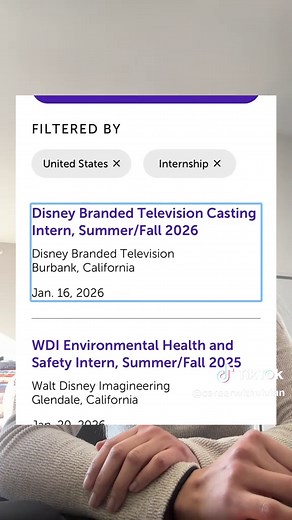 Disney just dropped 86 internships for their Summer and Fall Cohort! #careerwithvivian #internships #earlycareer #firstgensuccess #disney