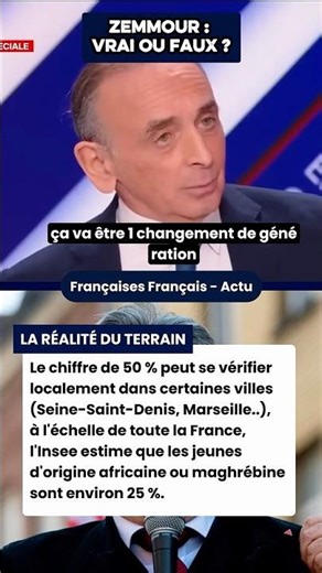 ZEMMOUR DIT TOUT ! Grand Remplacement ou fantasme ?