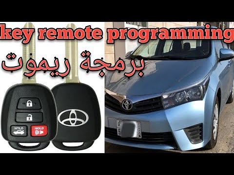 Toyota Corolla altis 2014-2018 key fob/remote programming|x100 key programmer برمجة ريموت كورولا