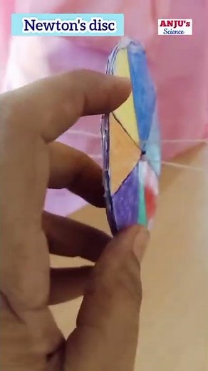 Newton's Disc // Activity 15.12 Class 7 Chapter 15 Light #shorts #anjus_science
