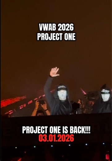 VWAB 2026 PROJECT ONE YESS YESSS LADIES AND GENTLEMEN THE DAY WE HAVE BEEN WAITING FOR SO LONG IS FINALLY HERE!!!❤️🔥🔥 PROJECT ONE IS BACK!!! And this is their first opening track🧡🚀 @vroegerwasallesbeter @HEADHUNTERZ @Wildstylez #VWAB #Vroegerwasallesbeter #projectone #viral #Headhunterz