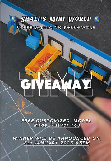 🎁 GIVEAWAY 🎁 I'm so excited to gift one customized model, designed just for you ✨ Each piece is handmade with care, patience, and lots of love for the details. . Maximum size: 5