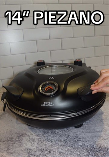 This 14” pizza maker is bigger and better! #pizza #pizzalover #homemadepizza #pizzamaking #pizzamaker