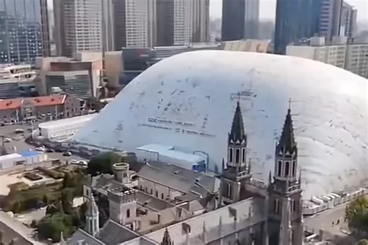 World's Largest Inflatable Dome Wasn't Built for Events, But Rather Construction