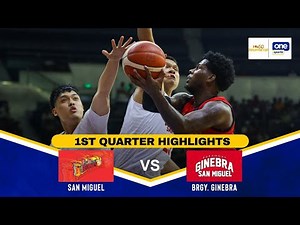 SAN MIGUEL vs. BRGY. GINEBRA | SEMIS GAME 6 | 1ST QUARTER HIGHLIGHTS | PBA SEASON 50 PHILIPPINE CUP