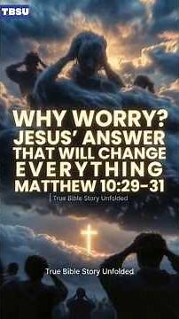 🔥 WHY WORRY? JESUS’ ANSWER THAT WILL CHANGE EVERYTHING (Matthew 10:29–31)