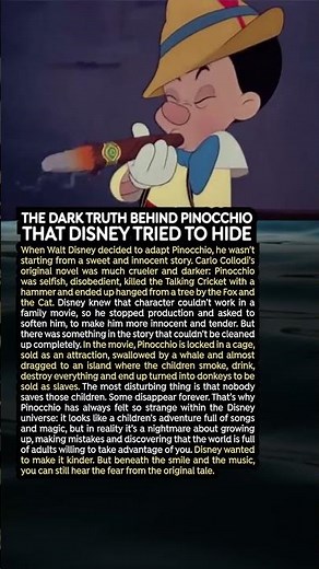 The Dark Truth Behind Pinocchio That Disney Tried to Hide