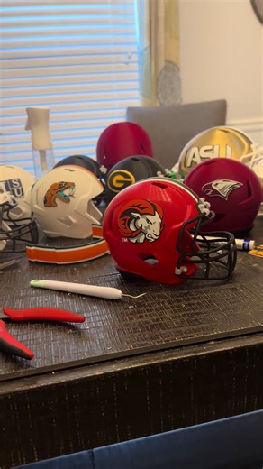 Winston-Salem State University Mini Football Helmet Design