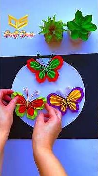 Como hacer lindas mariposas #manualidades #diy #crafts