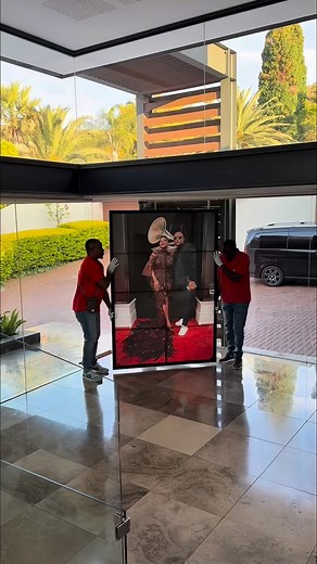 Shoutout to the talented @kanvasmasters who hung my canvas images today — neat, quick and absolutely perfect. Thank you for making my space look this good! 🙌🏾✨ | Nomcebo Zikode