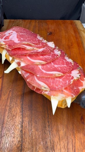 The Ultimate Capocollo Baguette #sandwich #baguette #foodshorts