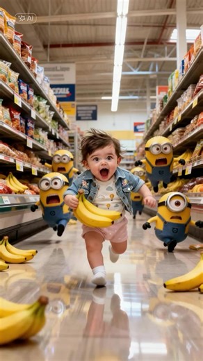 Creative Minions Banana Animation Effect
