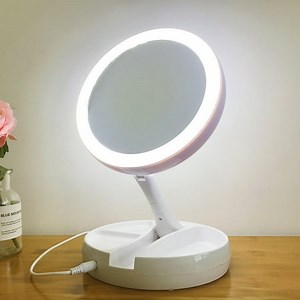 Lighted Makeup Mirror, 1X10X Double Sided Magnifying Mirror, Vanity Mirror with Lights, Smart Design, LED Mirror for Travel - Walmart.ca