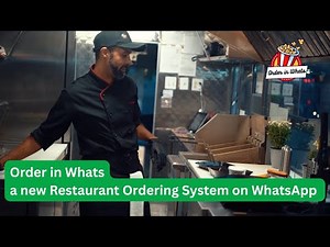 Ordering Application on top of WhatsApp |a new Restaurant ordering application |OrderInWhats.com