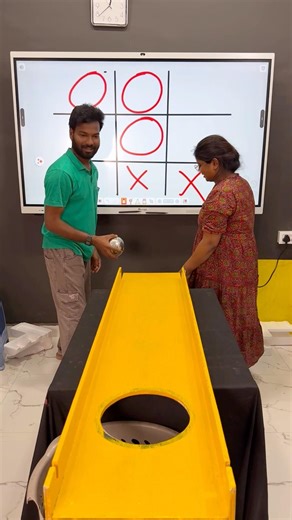 Next Level Steel ball roll vs Tic Tac Toe Challenge 😮 #shorts