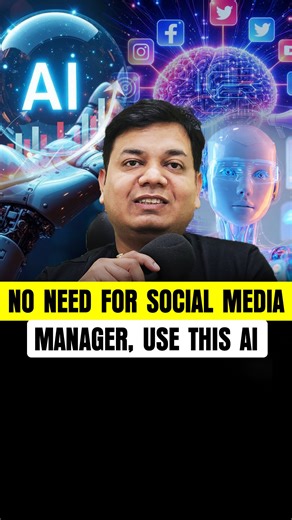 CA Deepak Gupta | AI & Digitl Marketing on Instagram: "No Need for Social Media Manager, Use this AI Not just civic sense… content sense is missing too. If you don’t want to end up on the list of influencers who look busy every day but never actually grow, save this video and watch it till the end. In the next 6 months, every big creator will be using a Secret AI that right now only 1% of people know about. And no, this is not a normal tool. This AI handles your entire social media on its own. F