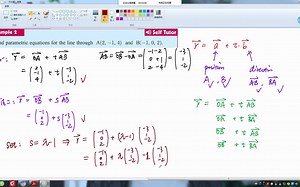 空间中的两点构成的直线的向量方程及其注意点（Key Points of Connecting 2 Points to Form A Line in the Sp