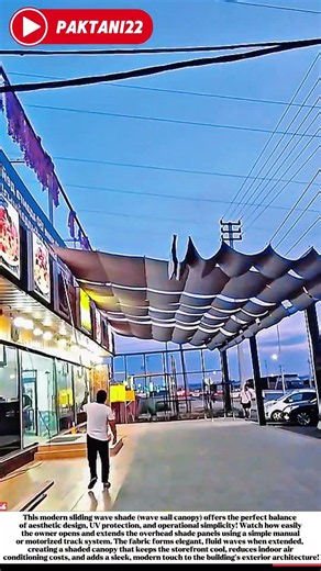 Transforming Outdoor Spaces: The Ultimate Retractable Canopy Hack! #aesthetic#home#decoration #viral
