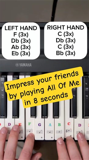 Play All Of Me like a pro in 8 seconds