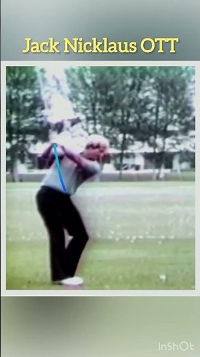 Jack Nicklaus demonstrating the inside and over the top swing. #goat #golf #ott #miracleswing