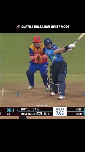 Martin Guptill 123 Runs in 53 Balls 🤯 | Insane Power Hitting