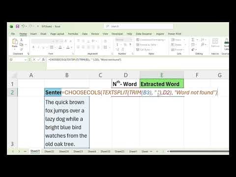 Faster Way to Get the Nth Word in Excel | No More Mid/Find!