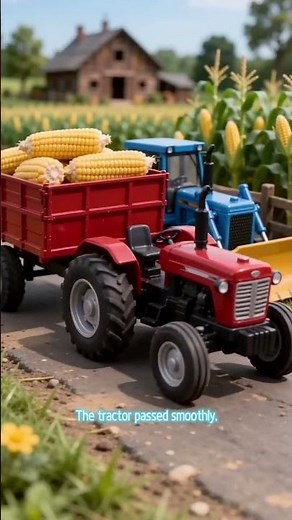 Oh no! The tractor got stuck… Can the digger help?🚜🚜